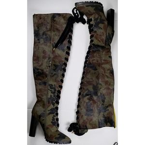 Major II Camo I am Jenniferle Thigh High Boots